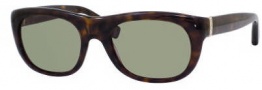 Yves Saint Laurent 2304/S Sunglasses Sunglasses - 0086 Dark Havana DJ Green Lens