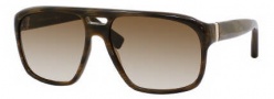 Yves Saint Laurent 2317/S Sunglasses Sunglasses - 02B7 Horn Walnut / CC Brown Gradient Lens