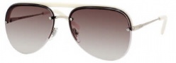 Yves Saint Laurent 2319/S Sunglasses Sunglasses - 08I1 Light Gold Ivory / CC Brown Gradient 