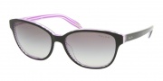 Ralph by Ralph Lauren RA5128 Sunglasses Sunglasses - 960/11 Black Purple Stripes / Gray Gradient