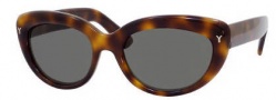 Yves Saint Laurent 6319/S Sunglasses Sunglasses - 005L Havana / 85 Gray Green Len