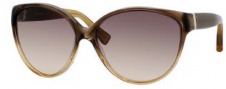 Yves Saint Laurent 6336/S Sunglasses Sunglasses - 0D5N Brown Oranage Amber / ED Brown Gradient Lens