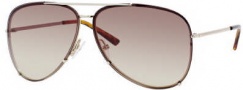 Emporio Armani 9789/S Sunglasses Sunglasses - 03YG Light Gold (6U Silver Flash Lens)