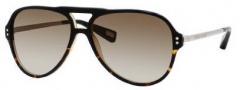 Marc Jacobs 358/S Sunglasses Sunglasses - 0UYK Black Havana Palladium (CC Brown Gradient Lens)
