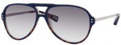 Marc Jacobs 358/S Sunglasses Sunglasses - 0UYL Blue Havana Palladium (BD Dark Gray Gradient Lens)