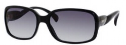 Jimmy Choo Cattleya/S Sunglasses  Sunglasses - 0D28 Shiny Black (JJ Gray Gradient Lens)