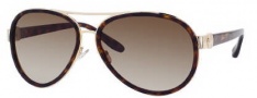 Jimmy Choo Chirs/S Sunglasses Sunglasses - 0ANT Dark Havana (CC Brown Gradient Lens)