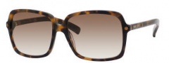 Jimmy Choo Eddie/S Sunglasses Sunglasses - 0YBY Havana Brown (02 Brown Gradient Lens)