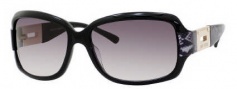 Jimmy Choo Essie/S Sunglasses Sunglasses - 0ZP3 Black Silver Snake (BD Dark Gray Gradient Lens)