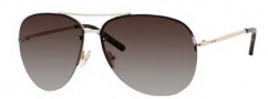 Jimmy Choo Fran/S Sunglasses Sunglasses - 0J5G Gold (lF Brown Gradient Azure Lens)