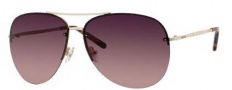 Jimmy Choo Fran/S Sunglasses Sunglasses - 0J5G Gold (A5 Brown Rose Lens)