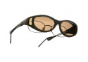 Cocoons OveRx Stream Line S Sunglasses Black Sunglasses - C602A Black / Amber