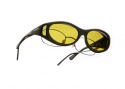 Cocoons OveRx Stream Line S Sunglasses Black Sunglasses - C602Y Black / Yellow 