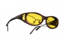Cocoons OveRx Stream Line S Sunglasses Burgundy Sunglasses - C609Y Burgundy / Yellow