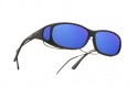 Cocoons OveRx Mini Slim MS Sunglasses Black  Sunglasses - C412M Black / Blue Mirror 