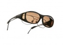 Cocoons OveRx Slim Line M Sunglasses Black Sunglasses - C402A Black / Amber