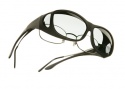 Cocoons OveRx Slim Line M Sunglasses Black Sunglasses - C402N Black / Clear