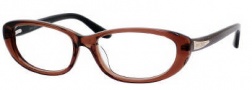 Jimmy Choo 50 Eyeglasses Eyeglasses - 0WTR Brown Glitter