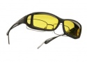 Cocoons OveRx Wide Line ML Sunglasses Black Sunglasses - C422Y Black / Yellow