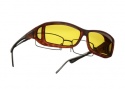Cocoons OveRx Wide Line ML Sunglasses Tortoise Sunglasses - C427Y Tort / Yellow