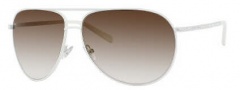 Jimmy Choo Loh/S Strass Sunglasses Sunglasses - 0HlD Shiny White (JS Gray Gradient Lens)