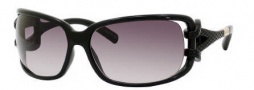 Jimmy Choo Mini JJ/S Sunglasses Sunglasses - 0D28 Shiny Black (BD Dark Gray Gradient Lens)