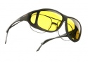 Cocoons OveRx Aviator XL Sunglasses Black  Sunglasses - C202Y Black / Yellow