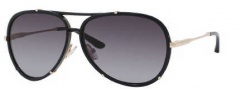Jimmy Choo Terrence/S Sunglasses Sunglasses - 0REW Shiny Black (HD Gray Gradient Lens)