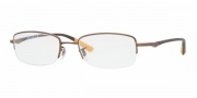 Ray Ban RX7512 Eyeglasses Eyeglasses - 1077 Matte Light Brown / Demo Lens