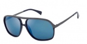 Police S8531 Sunglasses Sunglasses - 568B Black - Gunmetal / Solid Blue Lens