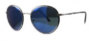 Police S8556 Sunglasses Sunglasses - 583B Silver / Blue Flash Lens