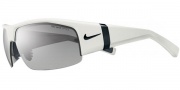 Nike SQ Sunglasses Sunglasses - EV0560-120 Gloss White / Grey Silver Flash / Grey