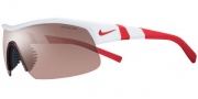 Nike Show X1 EV0618 Sunglasses Sunglasses - EV0618-106 White / Team Red / Max Speed Tint / Grey Lens