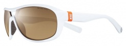 Nike Miler EV0613 Sunglasses Sunglasses - EV0613-102 White / Brown Lens