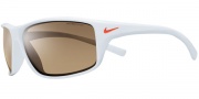 Nike Adrenaline EV0605 Sunglasses Sunglasses - EV0605-162 White / Brown Lens