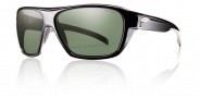 Smith Chief Sunglasses Sunglasses - Black / Polarized Gray Green