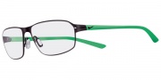 Nike 4201 Eyeglasses Eyeglasses - 016 Satin Black / Green