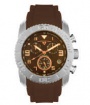 Swiss Legend Commander Rubber Watch 20065 Watches - 44-RN Brown Face / Rose Dial / Brown Band