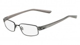 Nike 8063 Eyeglasses Eyeglasses - 043 Shiny Silver Chrome / Black Red