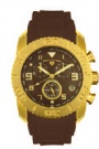 Swiss Legend Commander Rubber IP Watch 20065 Watches - M Brown Face / Gold Dial / Brown Band