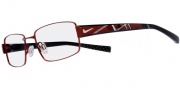 Nike 8075 Eyeglasses  Eyeglasses - 646 Red / Black / Red 