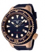 Swiss Legend Neptune Diver Rose IP Watch 21818 Watches - 21818D-RG-03 Blue Crown / Black Band