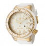 Swiss Legend Neptune Diver Yellow IP Watch 21818 Watches - 21818D-YG-02-WHT White Face / White Band / White Crown