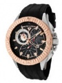 Swiss Legend Evolution IP Bezels Watch 10064 Watches - 10064-01-RB Black Face / Rose Crown