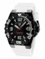 Swiss Legend Expedition Watch 10008-BB Watches - BB-01WHT Black Face / Black Bezel / White Band