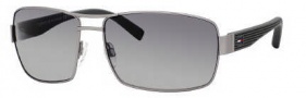 Tommy Hilfiger 1082/S Sunglasses Sunglasses - 0WI9 Semi Matte Ruthenium / DX Dark Gray Shaded Lens