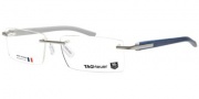 Tag Heuer Trends Rubber 8110 Eyeglasses Eyeglasses - 004 Brushed Ruthenium / Smart Blue 