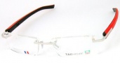 Tag Heuer Trends Rubber 8110 Eyeglasses Eyeglasses - 005 Polished Red / Black 