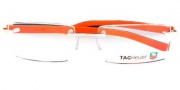 Tag Heuer Trends Rubber 8110 Eyeglasses Eyeglasses - 006 Polished Dark Grey / Orange