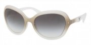 Prada PR 09OS Sunglasses Sunglasses - HA44M1 Ice / Talc Green Gradient 